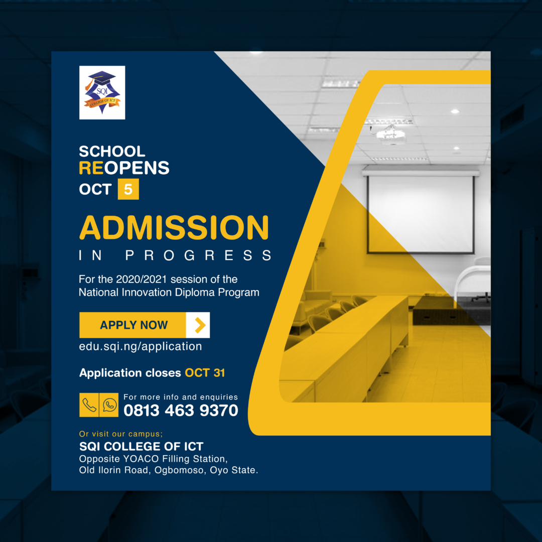 SQI COLLEGE OF ICT ANNOUNCES RESUMPTION DATE